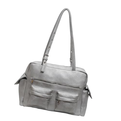 YiQinzcxg Lässige Koreanische Stile Großkapazitäts Umhängetasche Für Die Arbeit Und Reisen Mit Ösensgurt Multi Reißverschluss Taschen Handtasche Studentenbuchbeutel von YiQinzcxg