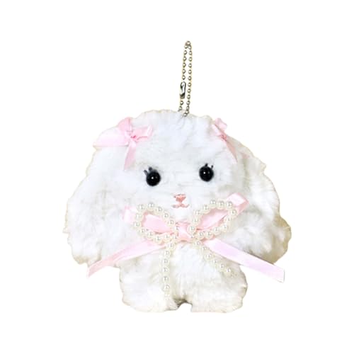 YiQinzcxg Langohr Kaninchen Keychain Cartoon Animl Keyring Soft Plüsch Rucksack Anhänger Stylish Bag Dekoration Für Den Täglichen Gebrauch von YiQinzcxg