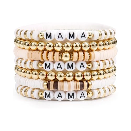 YiQinzcxg Mehrschichtiges Armband Set Einstellbares Armband Handgefertigtes Weich Tonarmband Charmband Für Stilvolle Outfits Geeignet YiQinzcxg Mehrschichtiges Armband Set Einstellbares Armband Handgefertigtes Weich Tonarmband Charmband Für Stilvolle Outfits Geeignet von YiQinzcxg