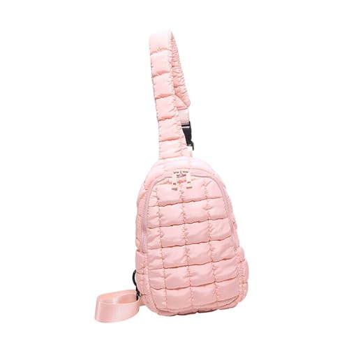 YiQinzcxg Mehrzweckfarbs Puffer Chest Tasche Mit Multipurpose Für Frauen Und Männer Gepolsterte Crossbody Geldbörse Rucksack Casual Crossbody Geldbeutel von YiQinzcxg