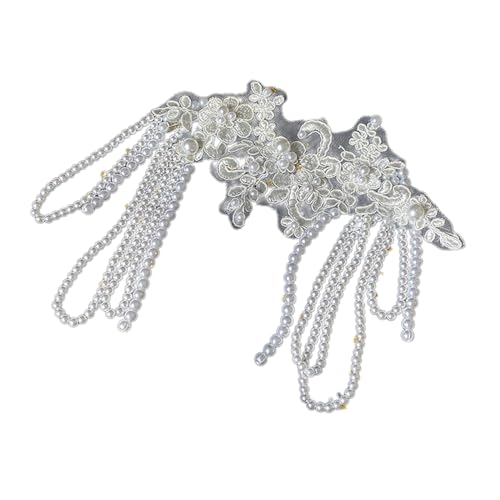 YiQinzcxg Modische Spitzenperlen Haarschmuck Glitzernde Haarverzierung Mit Perlen Perlen Fransen Einzigartiger Spitzenkopfbedeckungsschmuck YiQinzcxg Modische Spitzenperlen Haarschmuck Glitzernde Haarverzierung Mit Perlen Perlen Fransen Einzigartiger Spitzenkopfbedeckungsschmuck von YiQinzcxg
