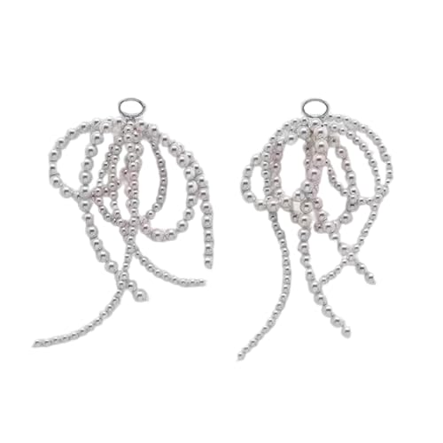 YiQinzcxg Stilvolle Bowknot Schuhschnalle Perlenbögen Geformte Schuhclip Vorräte Für Schlüsselbund Ohrringe Halshälfte Schmuck Making Werkzeug Frauen Schlüsselbund von YiQinzcxg