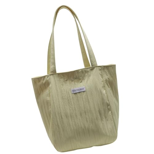 YiQinzcxg Stylish Cream Eimer Tasche Für Koreanische Look Der Studentischen College Look Single Tasche Casual Travel Handtasche Geräumige Innenraum Geräumiger Innenraum von YiQinzcxg