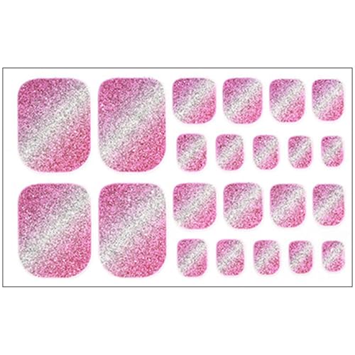 Zehennagel Aufkleber Katzenaugen Tipps Für Falsche Zehennägel Wasserdichte Zehennagel Wraps Zehennagel Kunstaufkleber Vollständige Abdeckung Für Falsche Zehennägel von YiQinzcxg