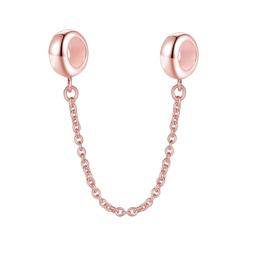 Anhänger mit Sicherheitskette für Pandora-Bettelarmband, 925er-Sterlingsilber, zum Anklipsen (I) von YiRong Jewelry