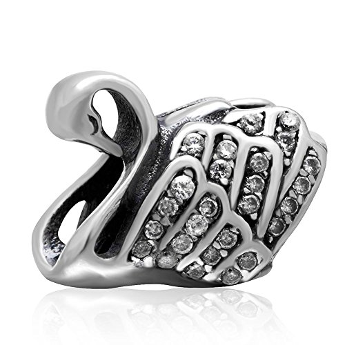 Armband-Anhänger „Feenschwan“ mit Kristall, 925er Sterlingsilber, Tier-Charm, für Pandora-Bettelarmbänder a Armband-Anhänger „Feenschwan“ mit Kristall, 925er Sterlingsilber, Tier-Charm, für Pandora-Bettelarmbänder a von YiRong Jewelry