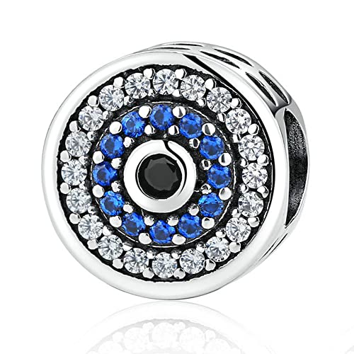 Böses Auge Anhänger 925 Sterling Silber Engel Halloween Weihnachten für Pandora A Armbänder von YiRong Jewelry