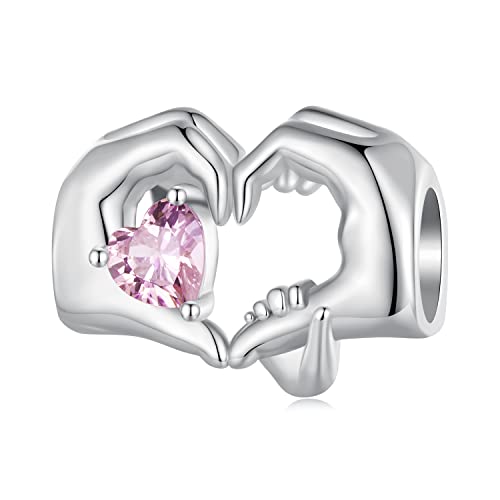 Charm-Anhänger Herz 925 Sterling Silber Herzanhänger Liebe Jahrestag Charm für Pandora Charm-Armband Charm-Anhänger Herz 925 Sterling Silber Herzanhänger Liebe Jahrestag Charm für Pandora Charm-Armband von YiRong Jewelry