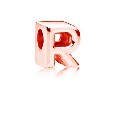 Charm-Anhänger in Roségold, 925er Sterlingsilber, Buchstabe Z, für Pandora-Armbänder R von YiRong Jewelry
