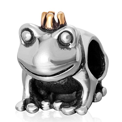 Frosch-Charm, 925er Sterlingsilber, für Pandora-Bettelarmbänder von YiRong Jewelry