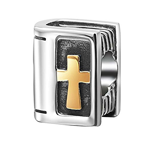 Charm Bibel mit Kreuz für Pandora-Armband, 925 Sterling Silber, religiöser Anhänger für Weihnachten, 925er Sterlingsilber, 925er Sterlingsilber. Charm Bibel mit Kreuz für Pandora-Armband, 925 Sterling Silber, religiöser Anhänger für Weihnachten, 925er Sterlingsilber, 925er Sterlingsilber. von YiRong Jewelry