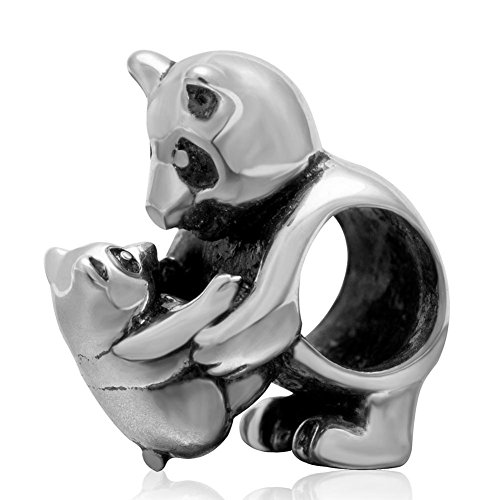 Glückshase-Anhänger, 925er Sterlingsilber, für Pandora-Bettelarmbänder panda Glückshase-Anhänger, 925er Sterlingsilber, für Pandora-Bettelarmbänder panda von YiRong Jewelry