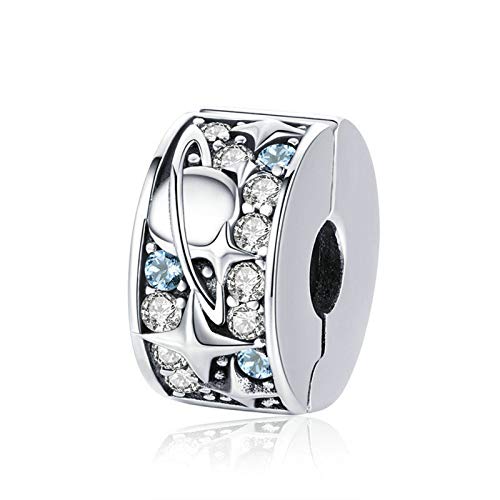 Kreuz-Charm, 925er-Sterlingsilber, Stopper-Charm-Clip, Abstandshalter, Charm für Pandora-Charm-Armband, Sterling-Silber Kreuz-Charm, 925er-Sterlingsilber, Stopper-Charm-Clip, Abstandshalter, Charm für Pandora-Charm-Armband, Sterling-Silber von YiRong Jewelry