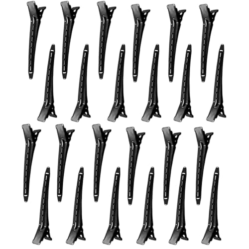 EnteBill Haarspangen, Haarclips Alligator Clips Haarklammern Friseurbedarf für Damen Mädchen Haarstyling,Silber EnteBill friseur Haarspangen,8.5CM Haar Klammer (black) von YiXuTag