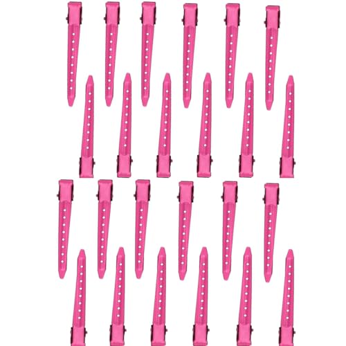 EnteBill Haarspangen, Haarclips Alligator Clips Haarklammern Friseurbedarf für Damen Mädchen Haarstyling,Silber EnteBill friseur Haarspangen,8.5CM Haar Klammer (rose red) von YiXuTag