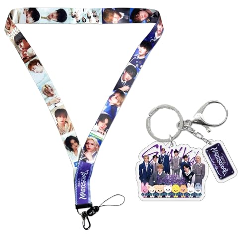 YiYiXiXi Stray-Kids Schlüsselband, Schlüsselanhänger, Zubehör, Geschenk, Merch für Fans (lila), Violett von YiYiXiXi