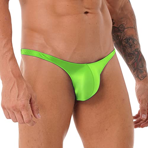 YiZYiF Herren Glänzend Slip Wetlook G-String Tanga T-Back Mini Slip Sexy Öl Panty mit Ausbuchtung Bikini Slips Briefs Erotik Unterwäsche Neongrün XXL YiZYiF Herren Glänzend Slip Wetlook G-String Tanga T-Back Mini Slip Sexy Öl Panty mit Ausbuchtung Bikini Slips Briefs Erotik Unterwäsche Neongrün XXL von YiZYiF