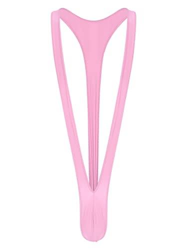 YiZYiF Herren Mankini Sexy Ouvert Nylon String Body V-Form Micro Slip Thong High Cut Erotische Unterwäsche Reizwäsche Rosa M YiZYiF Herren Mankini Sexy Ouvert Nylon String Body V-Form Micro Slip Thong High Cut Erotische Unterwäsche Reizwäsche Rosa M von YiZYiF