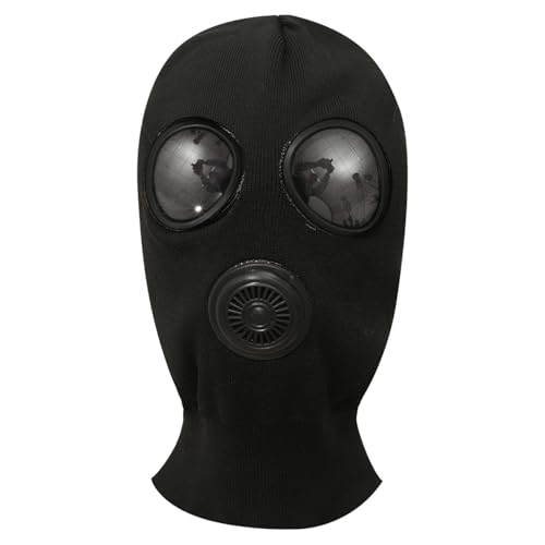 YiZYiF Thermo-Balaclava Warm Skimaske Gesichtsmaske Sturmmaske Winddicht Sturmhaube für Outdoor Sports Schwarz A One Size von YiZYiF