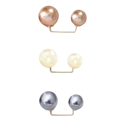 Yizyif Stück Künstliche Perlen Brosche Nadeln Antiexposition Ausschnitt Sicherheitsnadeln Pullover Schal Clips Für Damen Bunt Einheitsgröße von YiZYiF