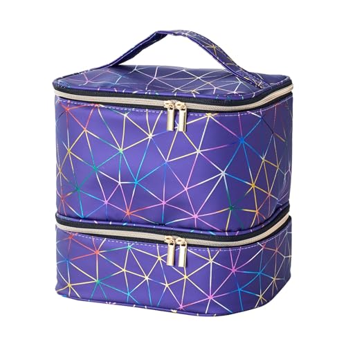 Nagellack-Organizer-Tasche für 30 Flaschen, doppellagiger Nagellack-Organizer, tragbarer Reißverschluss, Nagellack-Tragetasche mit Griff, Kosmetik-Reisetasche für Nagelset, blau, Refer to description, Nagellack-Organizer-Tasche für 30 Flaschen, doppellagiger Nagellack-Organizer, tragbarer Reißverschluss, Nagellack-Tragetasche mit Griff, Kosmetik-Reisetasche für Nagelset, blau, Refer to description, von Yianyal