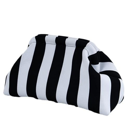 Yianyal Dumpling Bag Clutch, 31 X 17 X 13 Cm Sommer Clutches Farbblock-clutch-geldbörsen für Damen mit Kussverschluss für Abendessen, Hochzeiten von Yianyal