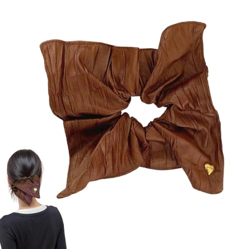 Yianyal Haargummis für Mädchen, PU-Leder, Pferdeschwanz-Halter, Haarzubehör, niedliche elastische Haargummis für Frauen und Mädchen mit dickem, dünnem Haar von Yianyal