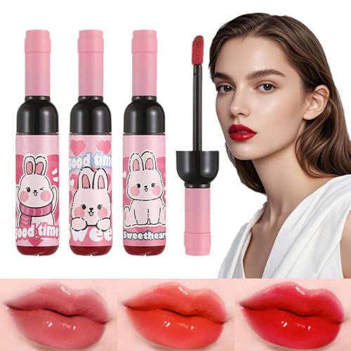 Yianyal Lippensteinefärbung, Lipgloss -Set | 3 Farben pigmentiertes Lippenfleckset,Weinflaschenform, lang anhaltende, tägliche Make-up für Frauen Mädchen Mutter oder Freundin Yianyal Lippensteinefärbung, Lipgloss -Set | 3 Farben pigmentiertes Lippenfleckset,Weinflaschenform, lang anhaltende, tägliche Make-up für Frauen Mädchen Mutter oder Freundin von Yianyal