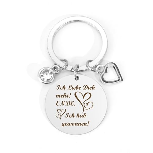 Pärchen Geschenke Weihnachten,Jahrestag Geschenk für Ihn Sie,Liebesgeschenke für Männer Frauen Freundin,Valentinstaggeschenk für Ihn SchlüSselanhäNger Personalisiert,Valentinstaggeschenk für Sie von Yicadorn