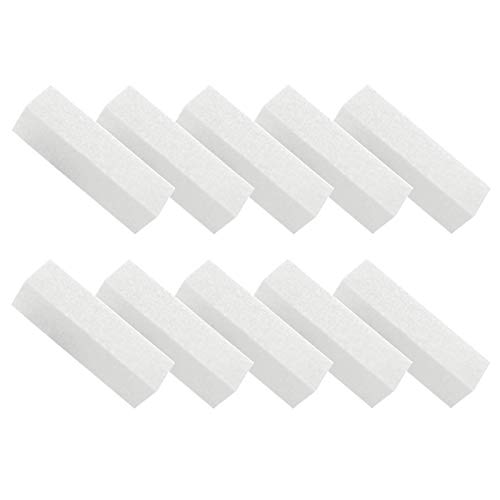 Yicare 10Pcs Buffer für Nägel Gelnägel Zubehör Buffer Schleifblöcke Polierblock Frauen Weiß Nail Buffer Nagelfeile Maniküre Werkzeug für Heim und Salon Weiß von Yicare