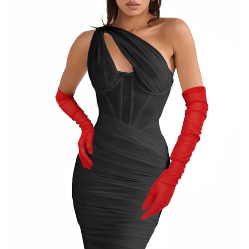 Spitzenhandschuhe,Handschuhe Damen,Lange Handschuhe,Handschuhe Damen Elegant,Damen Spitze Elegant Handschuhe,Damen Spitzen Handschuhe,Lange Handschuhe Mit Spitze,Handschuhe Rot,Süße Handschuhe von Yicelerate