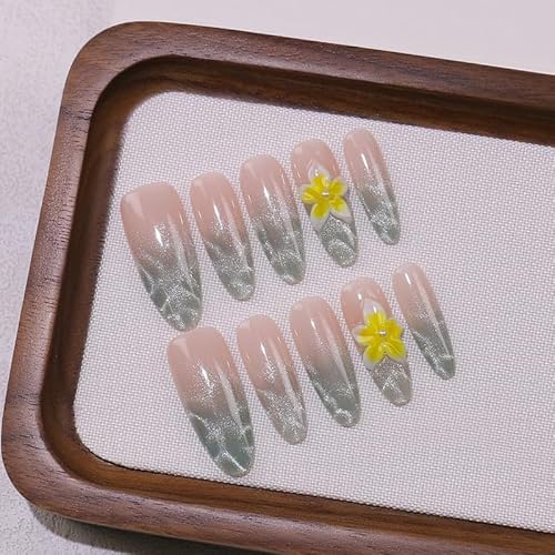 Yidai-Silu 10 Pcs Press on Nails 3D Handgefertigte Nagelflicken für künstliche Nägel, Abnehmbare Mittel Lang Fingernägel Full Cover Kunstnägel, Glänzend Vollständige Abdeckung für Frauen - C99 Yidai-Silu 10 Pcs Press on Nails 3D Handgefertigte Nagelflicken für künstliche Nägel, Abnehmbare Mittel Lang Fingernägel Full Cover Kunstnägel, Glänzend Vollständige Abdeckung für Frauen - C99 von Yidai-Silu
