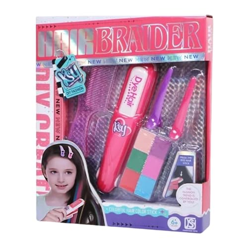 Yidueace Kinder-Haarfärbe-Spielset, Kinder-Haarfärbestift-Set - Play Waschbare temporäre Haarkreide,Mehrfarbige simulierte Spielzeuge, die vortäuschen, Haar-Make-up für Mädchen zu machen von Yidueace