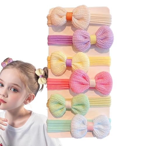 Yidueace Mädchen Haargummis - 6 Stück Haargummis Für Mädchen,Pferdeschwanzhalter Styling Accessoires Für Baby Kinder Teenager Mode | Für Dünnes & Dickes Lockiges Haar von Yidueace