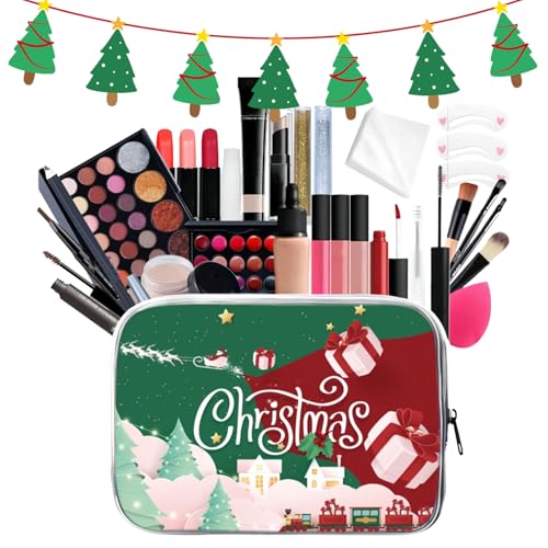 Yidueace Weihnachts Make Up - Damen Make Up Set - 27 Teile Wasserdichte Langanhaltende Kosmetik Artikel,Für Reise Dating Festparty Zuhause von Yidueace