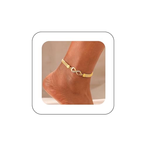 Yienate Boho Fußkettchen Armbänder Klobige Seil Knöchel Kette Aussage Unendlichkeit/Palme/Kreuz Fußkettchen Sommer Strand Fuß Kette Schmuck Für Frauen Und Mädchen von Yienate