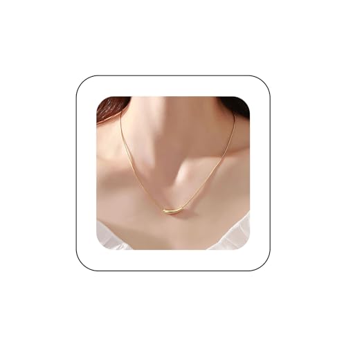 Yienate Boho Geschwungene Bar-Halskette Choker Vintage Gold Horizontale Bar Anhänger Halskette Statement Bar-Halskette Minimalistische Geometrische Bar-Halskette Schmuck Für Frauen Und Mädchen von Yienate