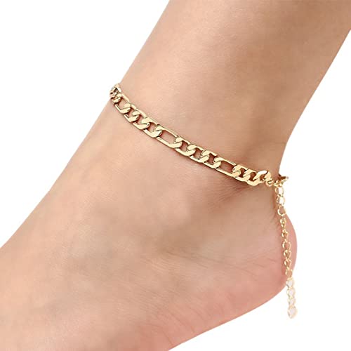 Yienate Figaro Fußkettchen Armband Boho Gold Fußkette Sommer Strand Fußketten Mode Einstellbare Fußkettchen Fußschmuck Geschenk Für Frauen Mädchen von Yienate