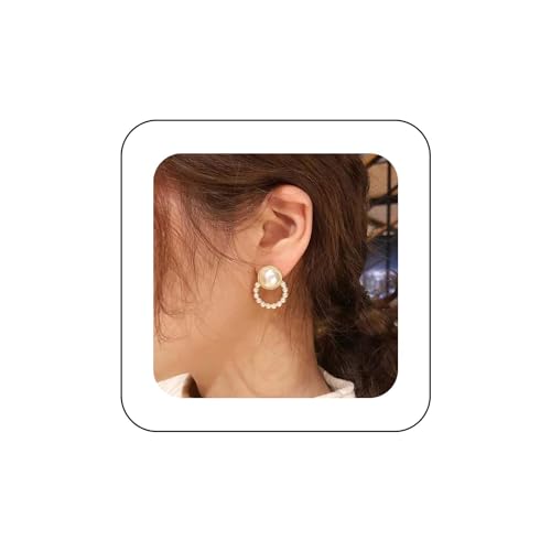 Yienate Perlenohrringe Perlenketten Perlenohrstecker Exquisite Perlen Ohrringe Gold Brautperlen Ohrring Schmuck Geschenk Für Frauen Mädchen von Yienate