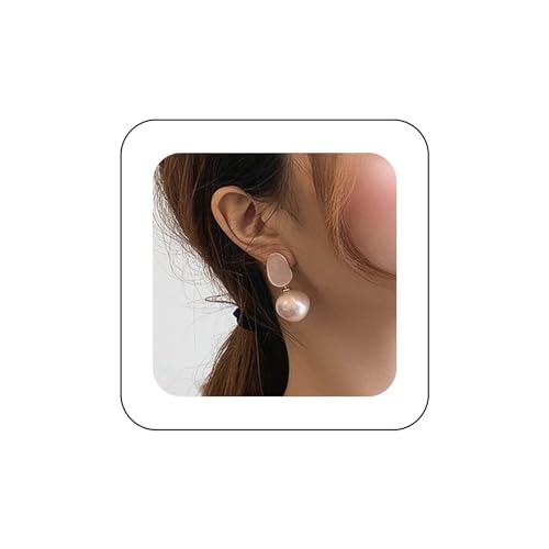 Yienate Vintage Rosa Perle Ohrringe Ohrstecker Exquisite Perle Kugel Baumeln Ohrringe Braut Perle Kugel Ohrringe Prom Ohrring Schmuck Geschenk Für Frauen Mädchen von Yienate