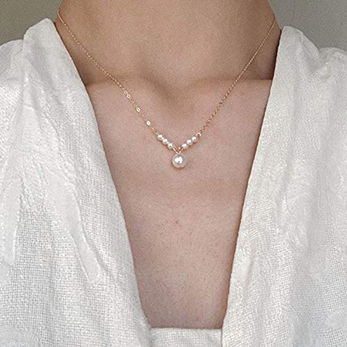 minimalistische Charm-Halskette Yienate Boho-Halskette Schmuck für Frauen und Mädchen bunte Samen-Perlenkette