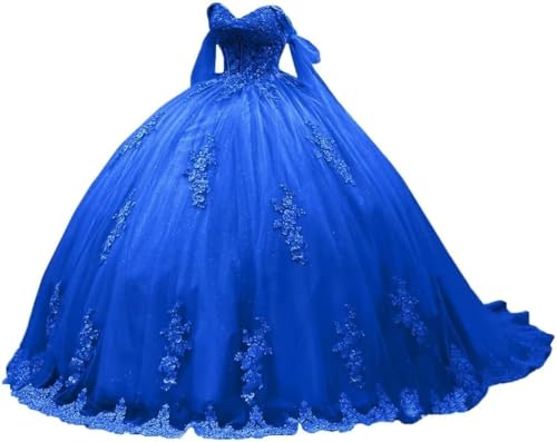 Yifanier Prinzessin Quinceanera Kleider Süße 16 Quinceanera Kleider Puffy Ballkleid Glitzernde Kleider Schulterfreie Quinceanera Kleider MT005 von Yifanier