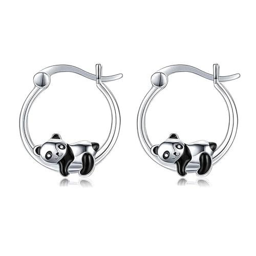 Yifnny Panda-Ohrringe, Niedliche Reif-Ohrringe im Tierdesign Personalisierter Schmuck Damen-Schmuck Geschenke Muttertag Weihnachten Geburtstag Geschenke (Style 1) von Yifnny