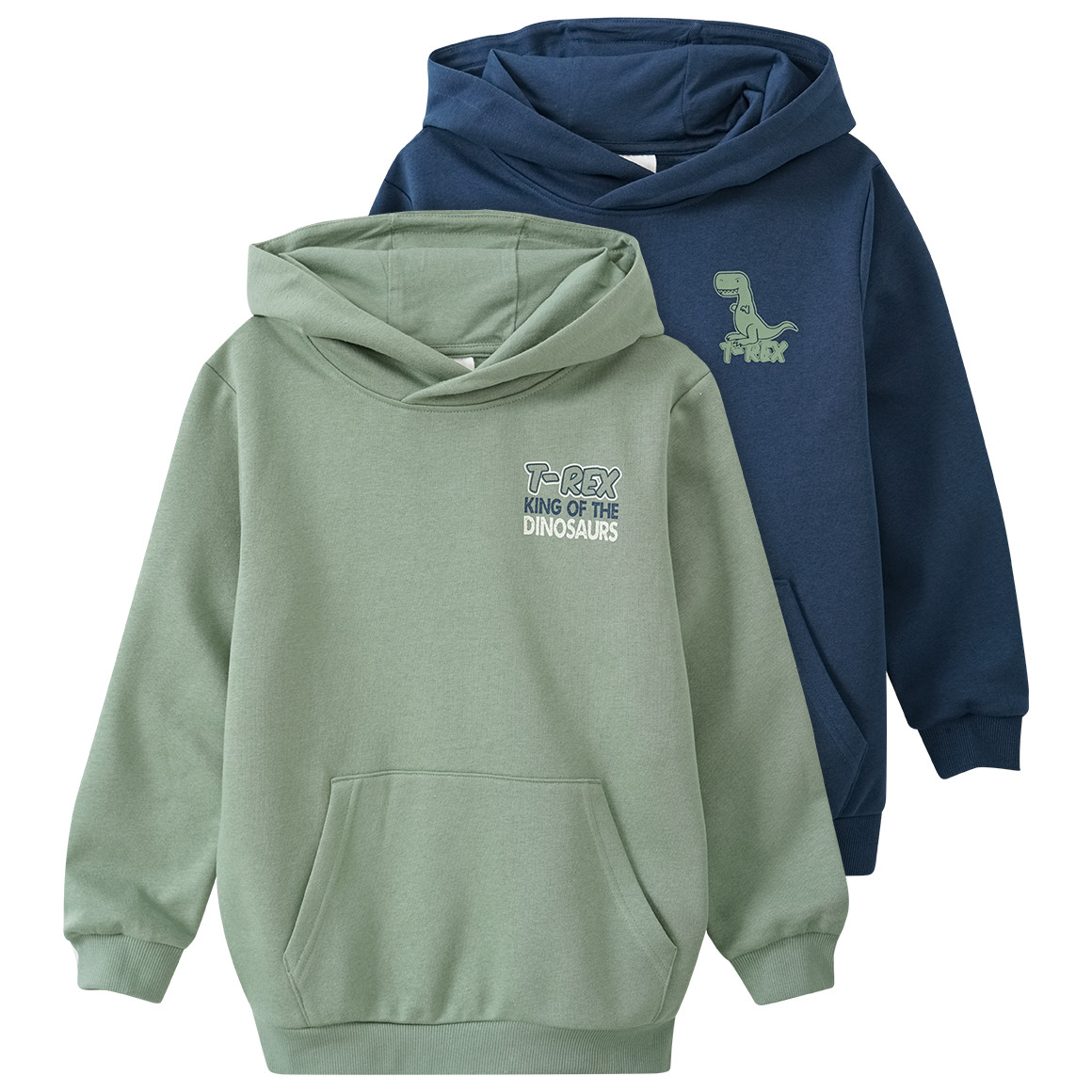 2 Jungen Hoodies mit kleinem Print von Yigga