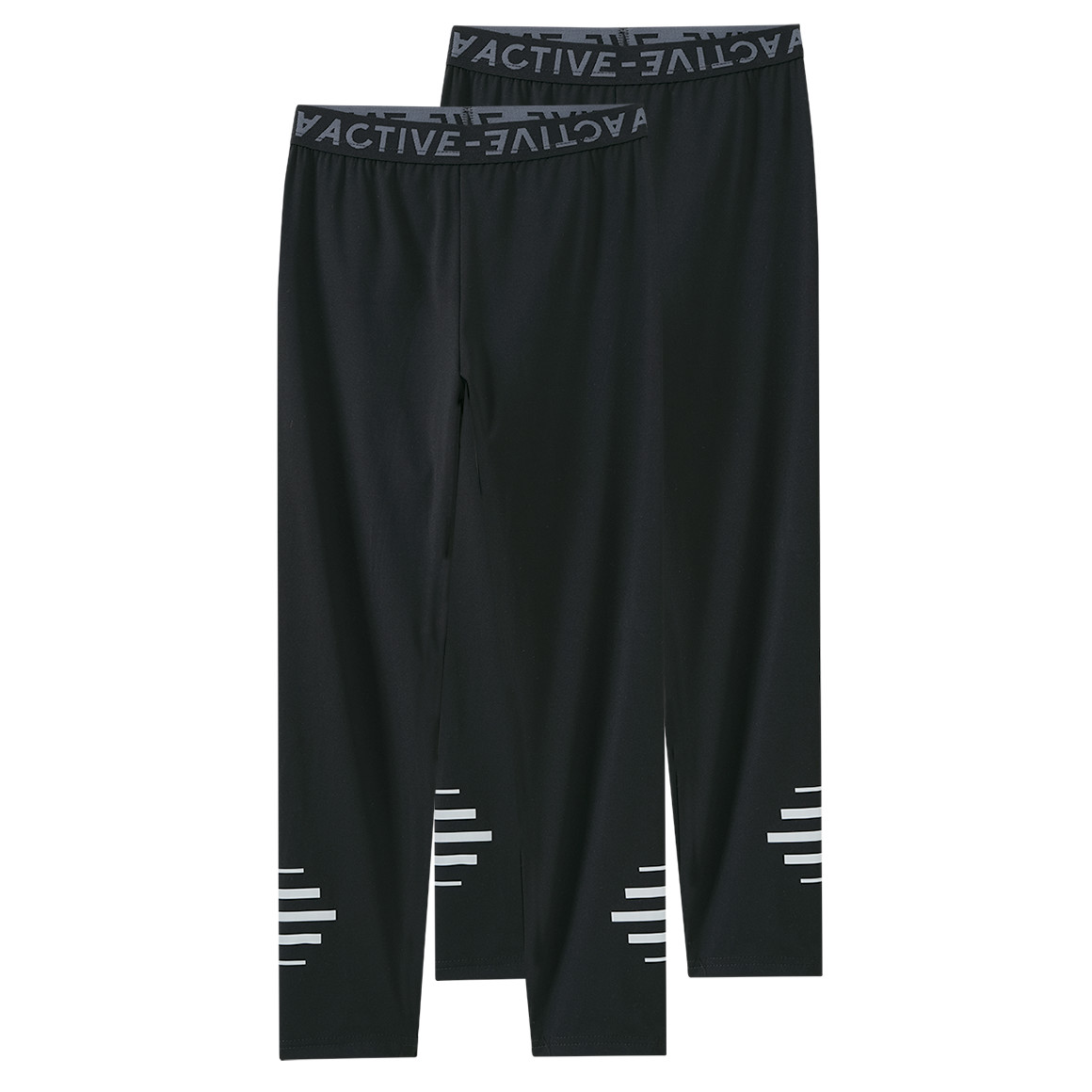 2 Jungen Thermo-Leggings mit Elastikbund von Yigga