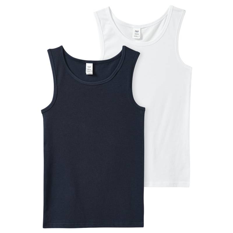 2 Jungen Unterhemden im Basic-Look von Yigga