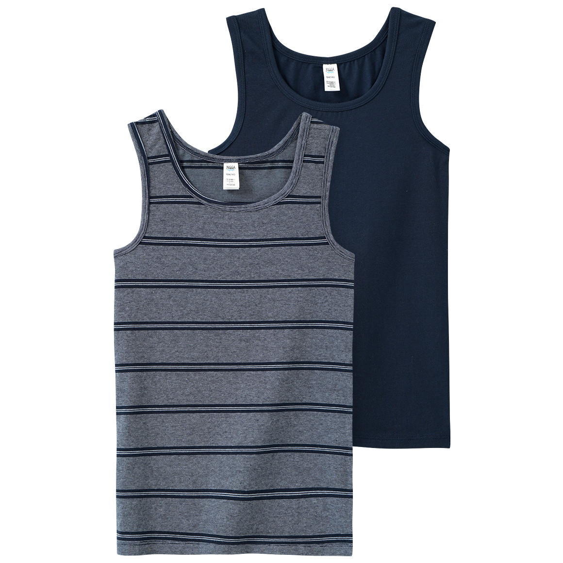 2 Jungen Unterhemden in verschiedenen Dessins von Yigga