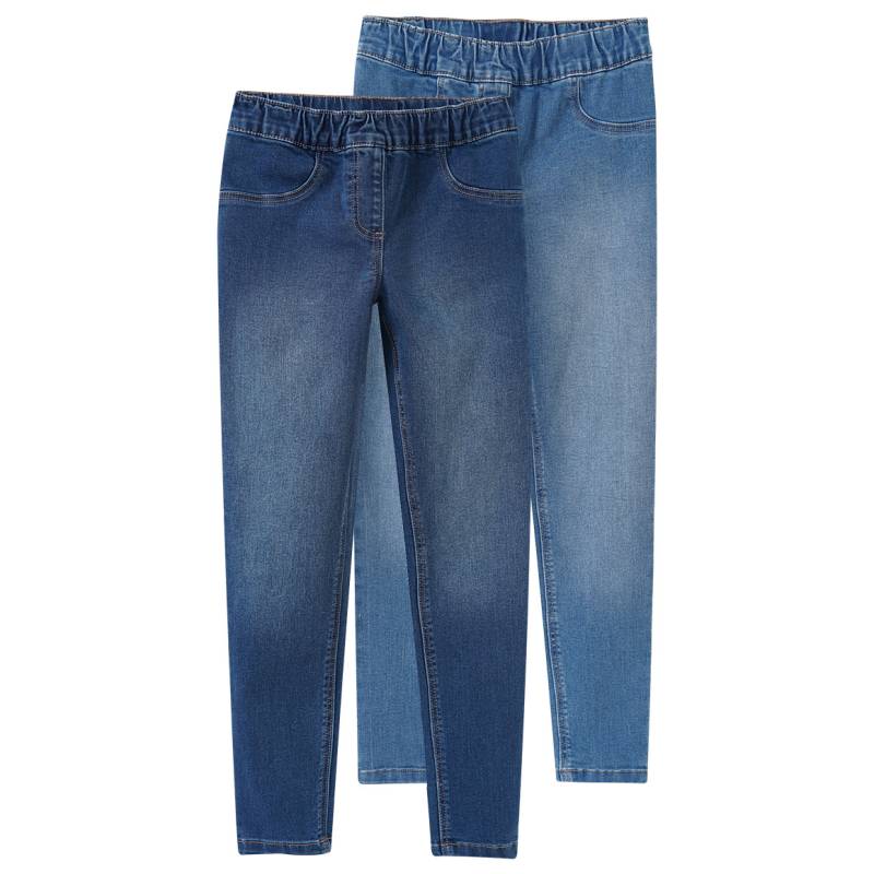 2 Mädchen Jeggings mit Stretch-Bund von Yigga