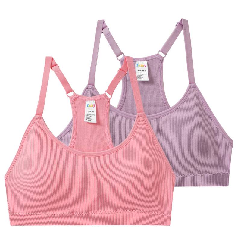 2 Mädchen Seamless-Bustiers mit Pads von Yigga