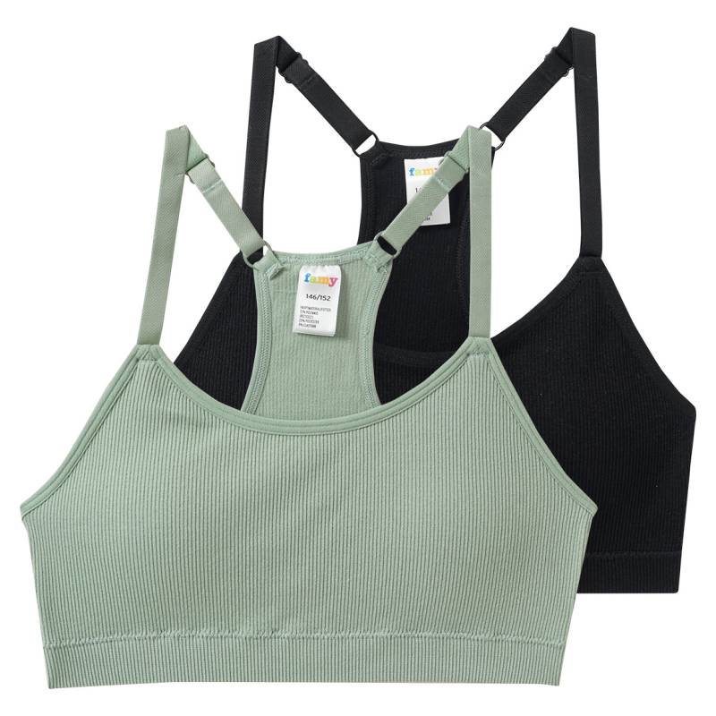 2 Mädchen Seamless-Bustiers mit Pads von Yigga